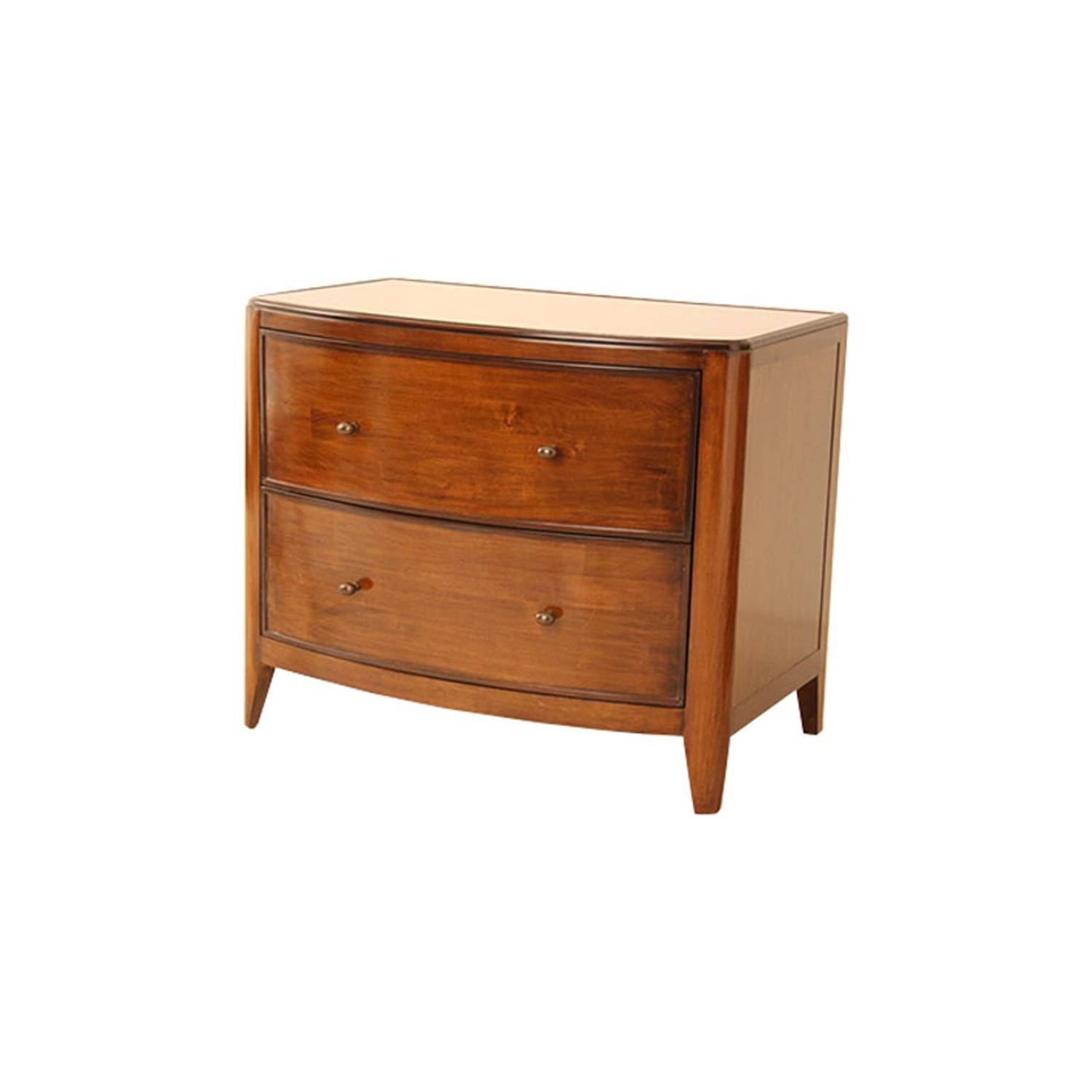 bow front nightstand