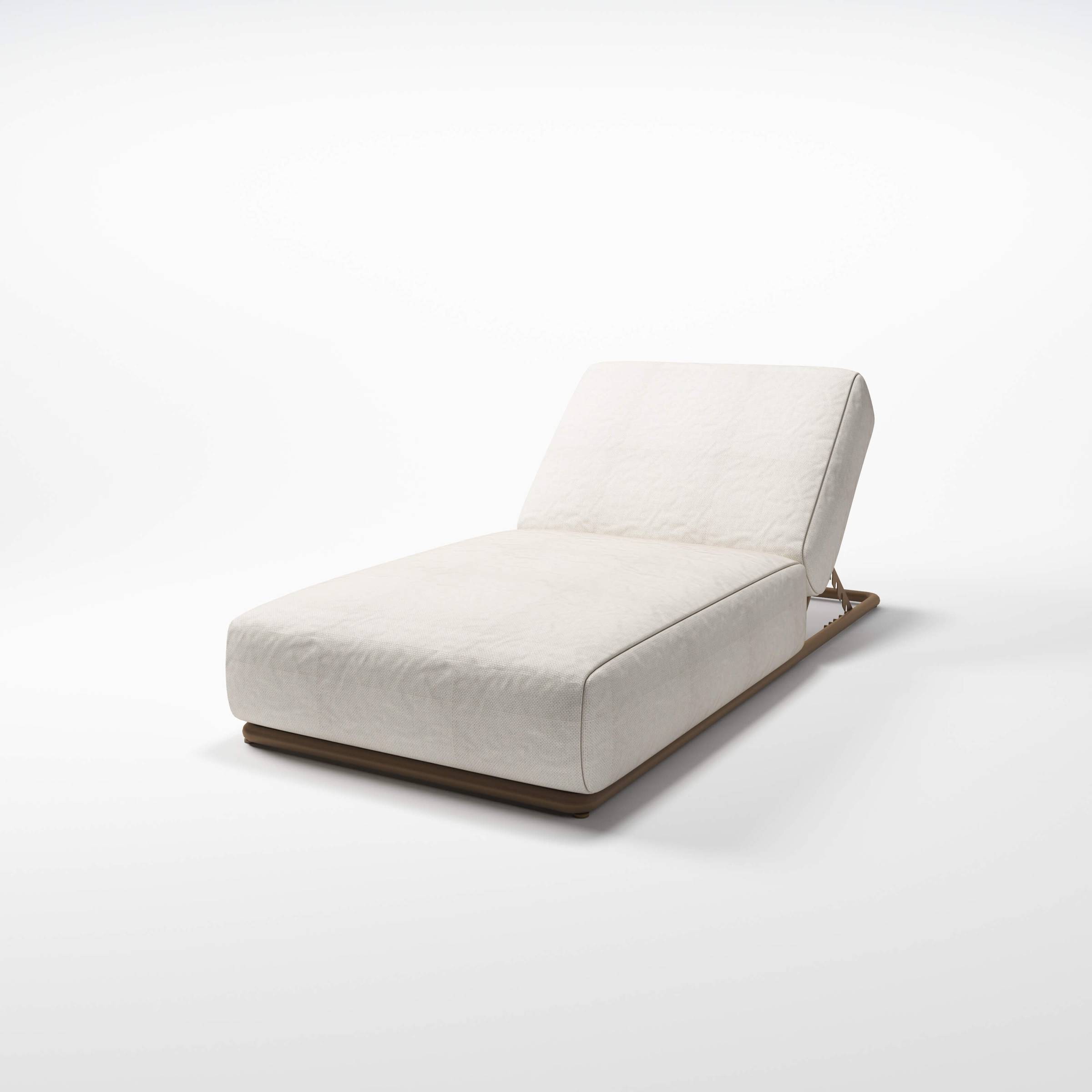 Maldives Chaise in Outdoor Boucle White - Kreiss Furniture