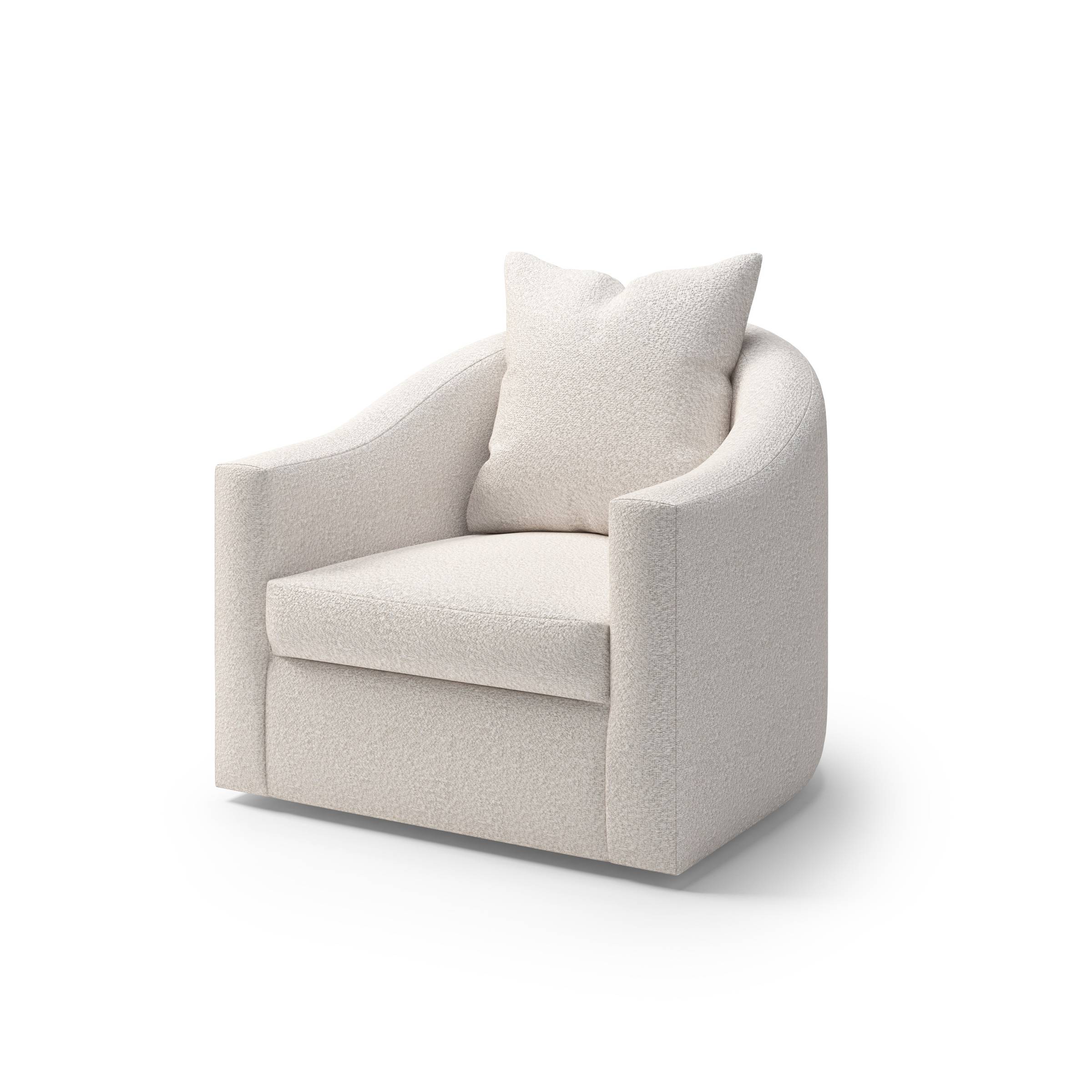 Mambo Fully Upholstered Swivel Lounge Chair - Kreiss Furniture