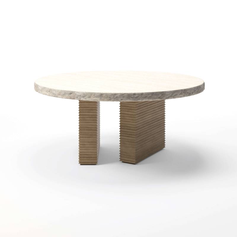 kreiss travertine dining table