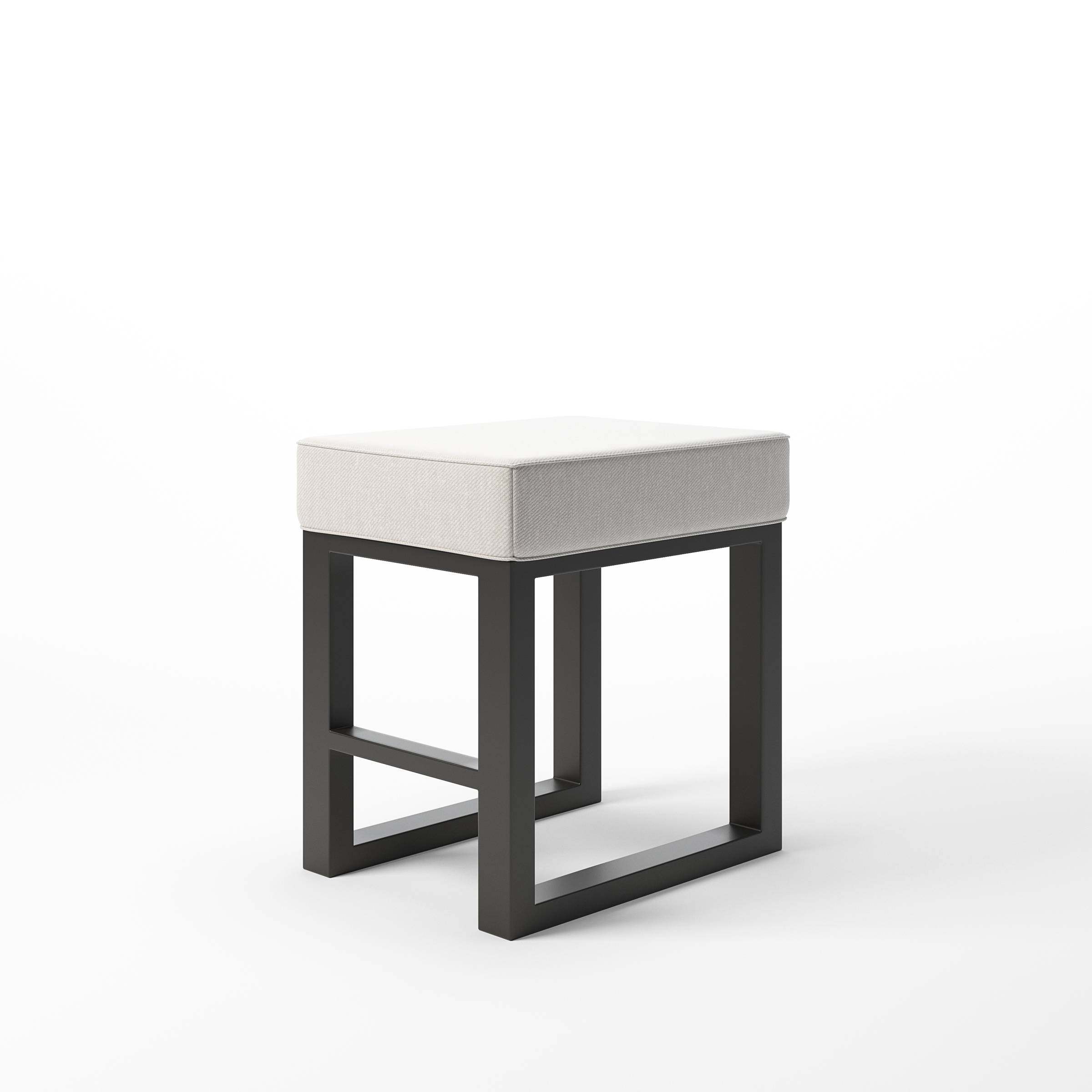 Moderne Outdoor Backless Barstool - Kreiss Furniture